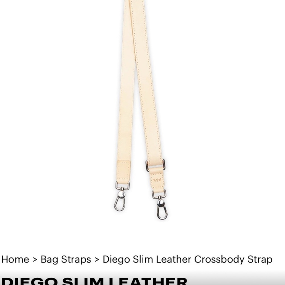 Consuela Tan Leather Crossbody Strap